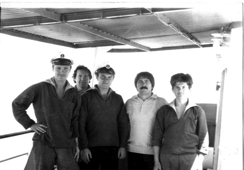 На левом крыле мостика УПС Прфессор Аничков, 1977 г. | Выпускники Херсонской мореходки - ХМУ ММФ и ХМК